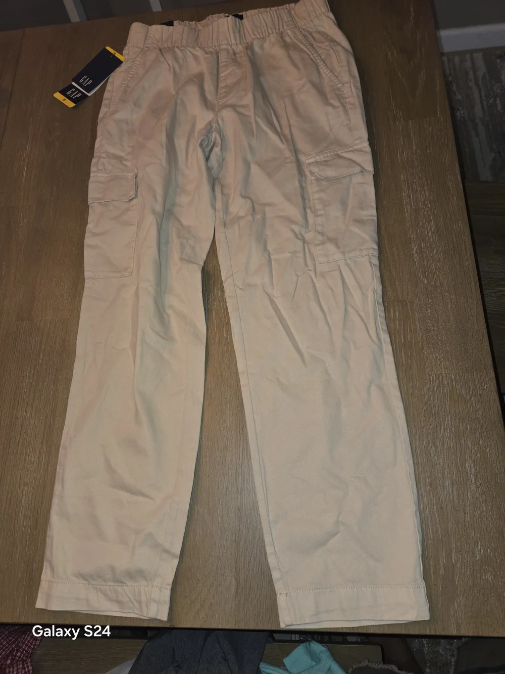 GAP Womens Sz S Twill Cargo Pants Tan New